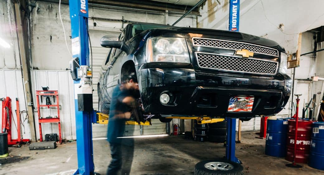 Blue Ridge Automotive technicians at work
